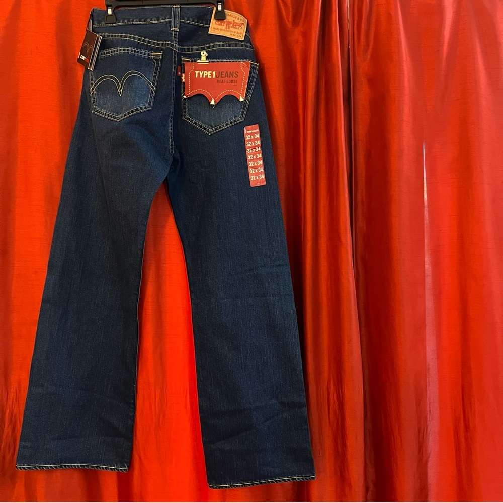 🆕 RARE Levi’s Type 1 Real Loose Fit Jeans — W32 L34 — New With Original Tags - Picture 2 of 9